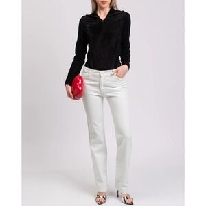 Philosophy Di Lorenzo Serafini Womens 4 Light Mint Green Denim Jean Mid Rise Y2K